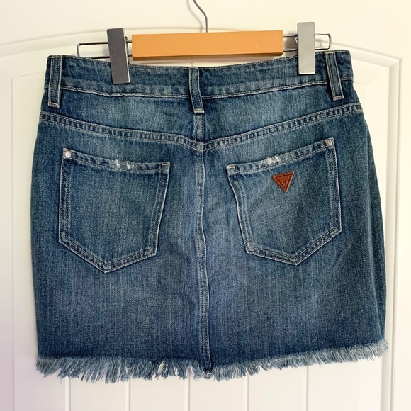 Guess Denim Mini Skirt - Size XS/4 - Picture 2 of 2
